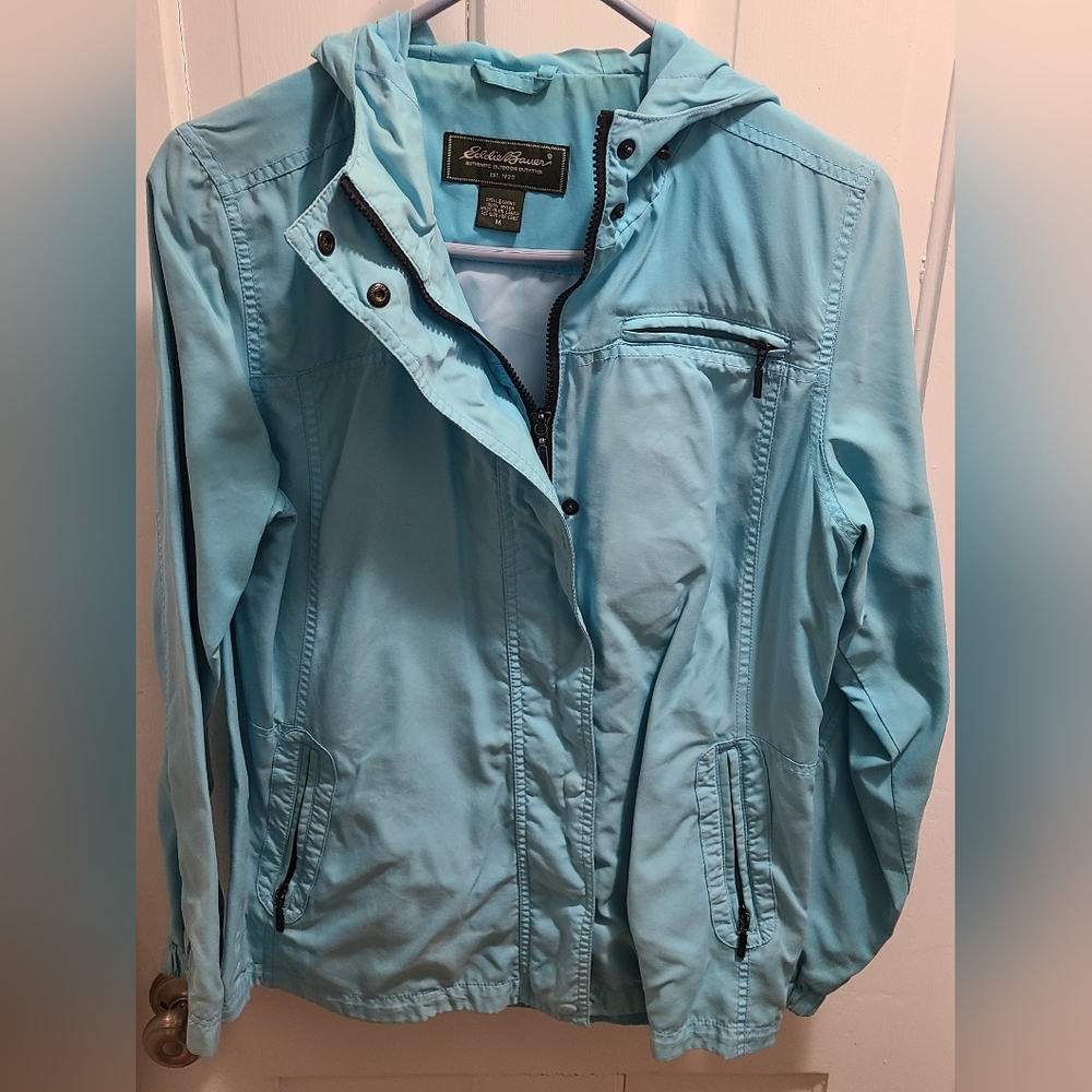 Eddie Bauer Sky Blue Utility Jacket